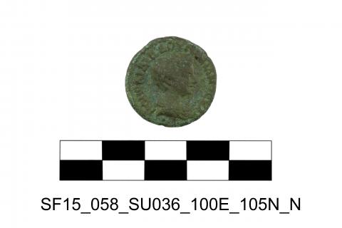 03. Bronze coin of Diadumenian (photographed by J. Tlustá)